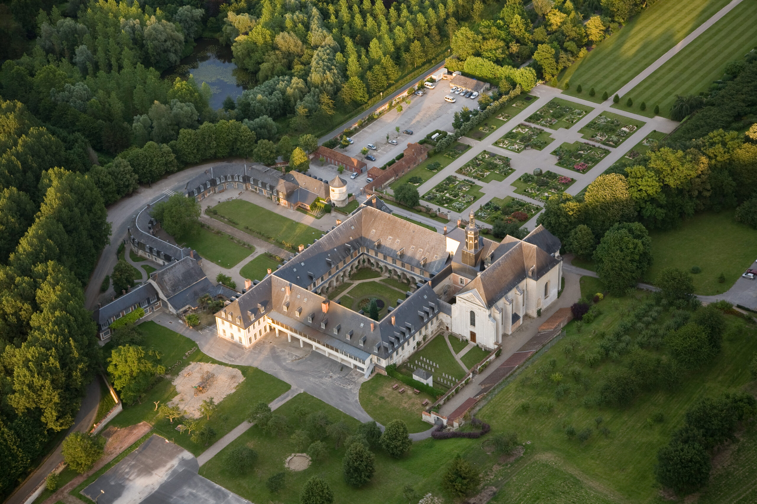 Vu aérienne de Valloires Enfance
